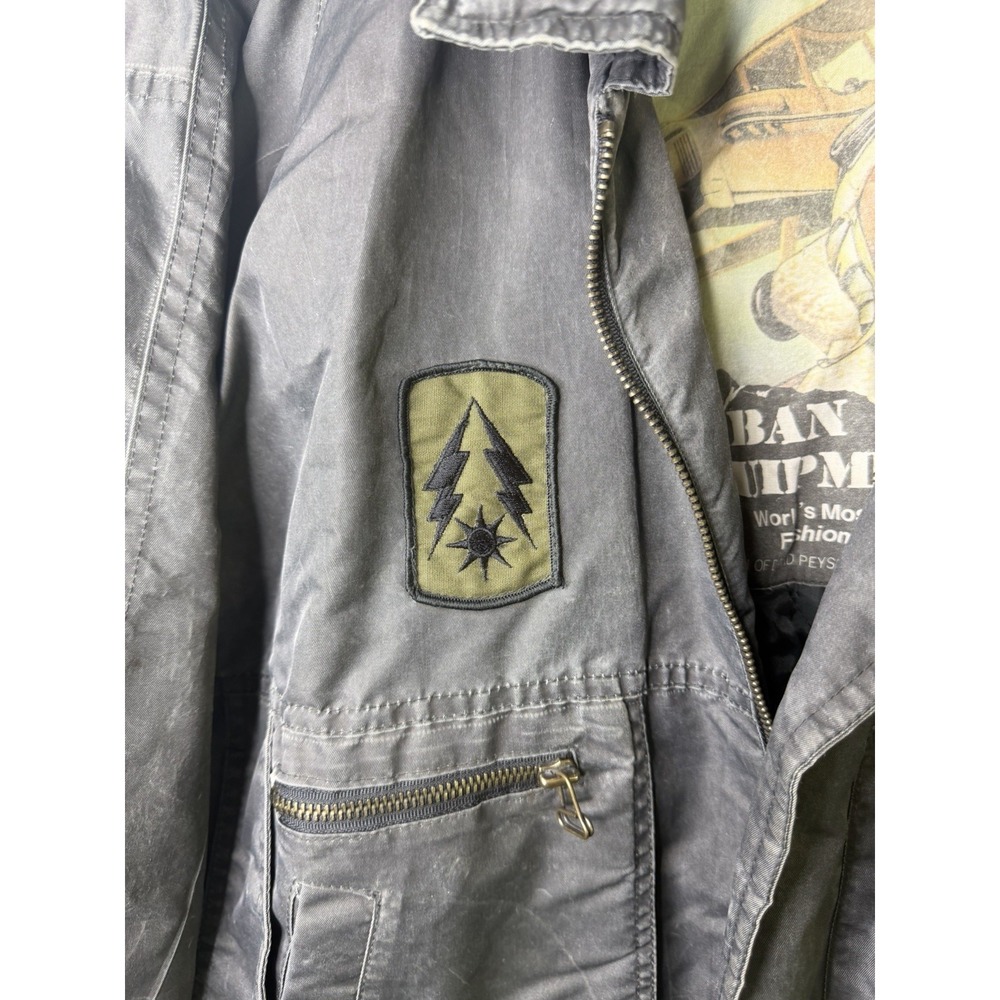 Vintage  Urban Equipment Nylon WWII Style Puffer Jacket Size medium - Picture 3 of 6